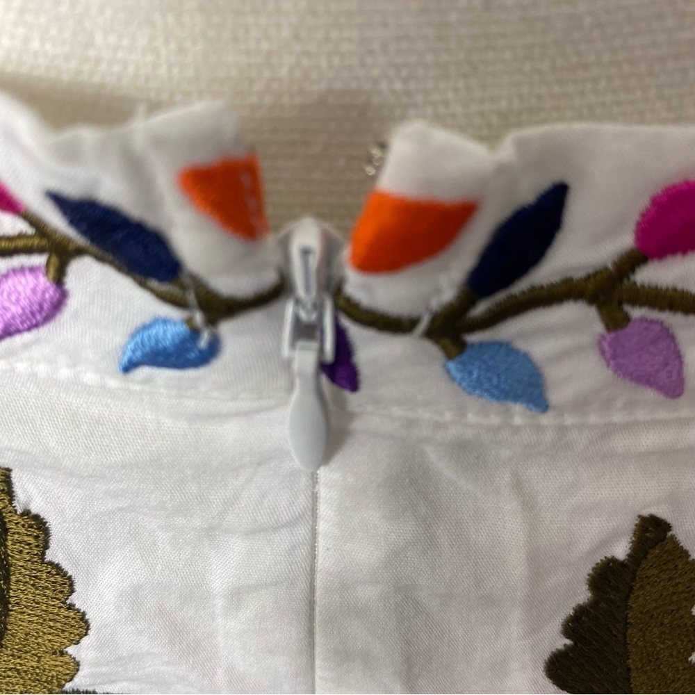 Anthropologie Mahila Floral Embroidered top and Mini Skirt set Sz S - Picture 8 of 11